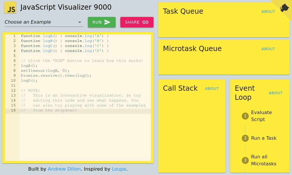 Screenshot of JS Visualizer