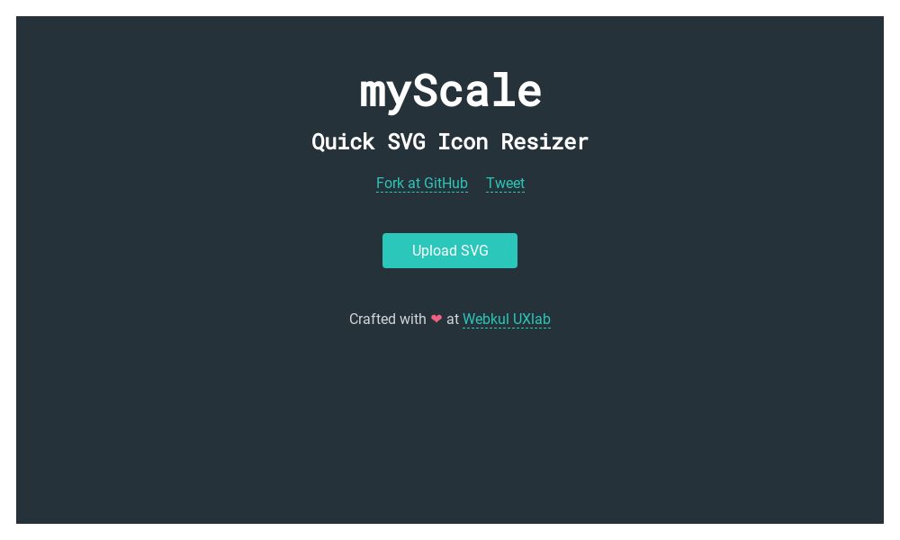 Screenshot of myScale